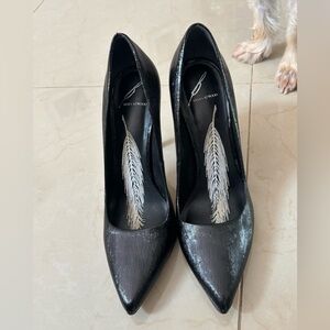 Brian Atwood Shimmering Black Heels